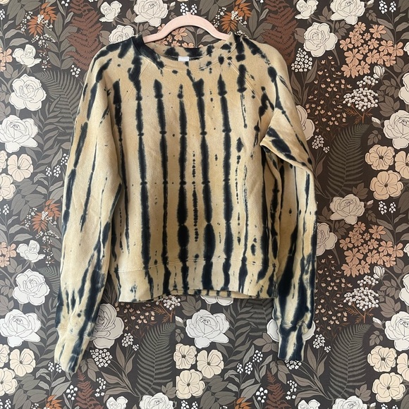 NWOT RE/DONE Classic Raglan Tie-Dye Crewneck Sweatshirt - Picture 4 of 7